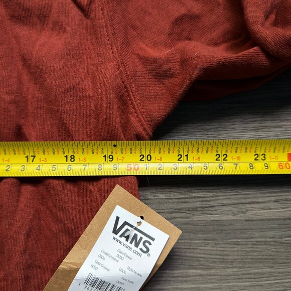 *NEW Vans Men's Custom Tall Hoodie - Burnt Henna - Picture 8 of 9